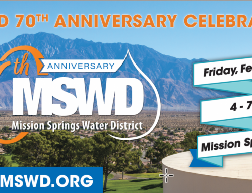 Mission Springs Water District to Celebrate 70 Years with Community Party